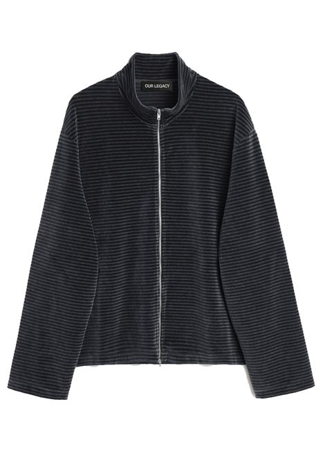 maglia shrunken fullzip polo uomo phantom OUR LEGACY | M4243SPS